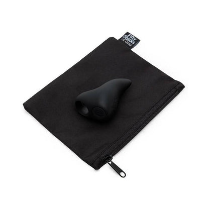FIFTY SHADES OF GREY - SENSATION RECHARGEABLE SILICONE FINGER VIBRATOR BLACK