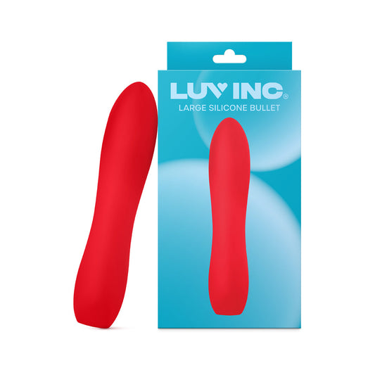 LUV INC. - LUV INC LB72 LARGE SILICONE BULLET RECHARGEABLE VIBRATOR RED