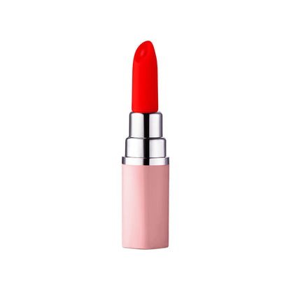 LUV INC. - LUV INC LV57 LIPSTICK VIBRATOR RECHARGEABLE SILICONE DISCREET BULLET WITH 3 ATTACHMENTS