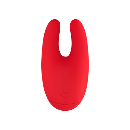 LUV INC. - LUV INC BU89 MINI BUNNY RECHARGEABLE SILICONE VIBRATOR RED