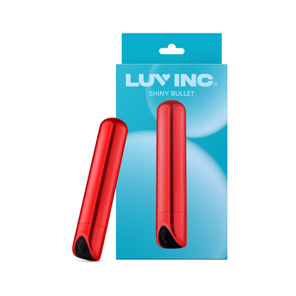 LUV INC. - LUV INC SB33 SHINY BULLET RECHARGEABLE VIBRATOR RED