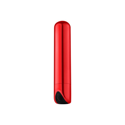 LUV INC SB33 SHINY BULLET RECHARGEABLE VIBRATOR RED