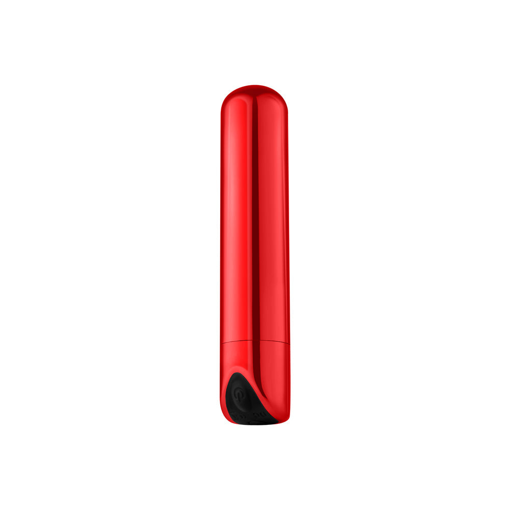 LUV INC. - LUV INC SB33 SHINY BULLET RECHARGEABLE VIBRATOR RED