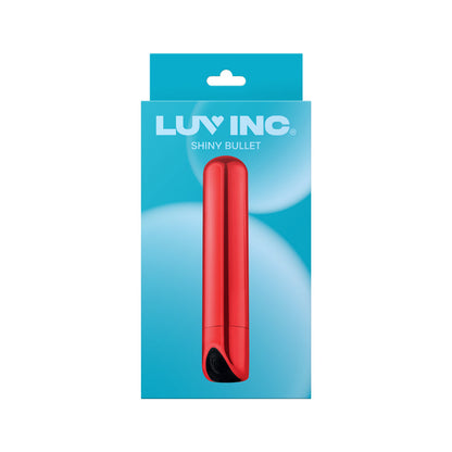 LUV INC. - LUV INC SB33 SHINY BULLET RECHARGEABLE VIBRATOR RED