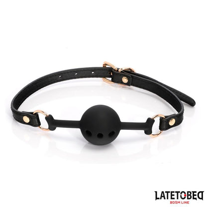 LATETOBED BDSM LINE - 8 PIECE LEATHER BONDAGE KIT WITH STORAGE CASE