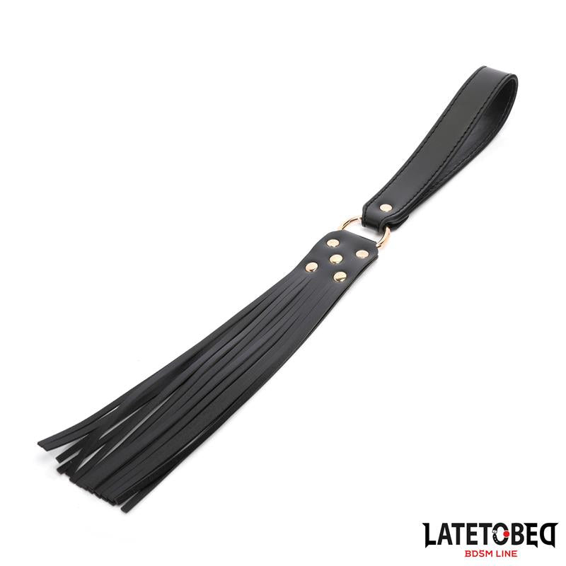 LATETOBED BDSM LINE - 8 PIECE LEATHER BONDAGE KIT WITH STORAGE CASE