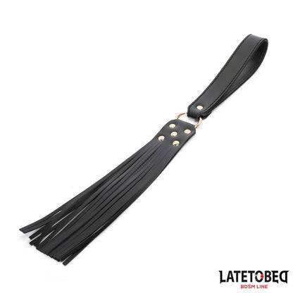 LATETOBED BDSM LINE - 8 PIECE LEATHER BONDAGE KIT WITH STORAGE CASE