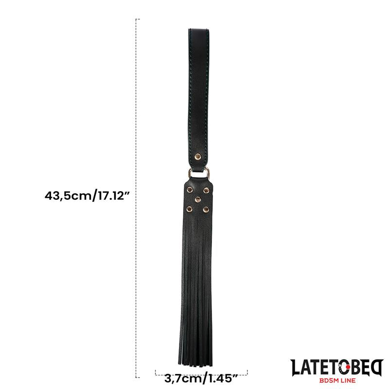 LATETOBED BDSM LINE - 8 PIECE LEATHER BONDAGE KIT WITH STORAGE CASE