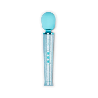 LE WAND - ALL THAT GLIMMERS PETITE RECHARGEABLE VIBRATING MASSAGER SPECIAL EDITION SET LIGHT BLUE
