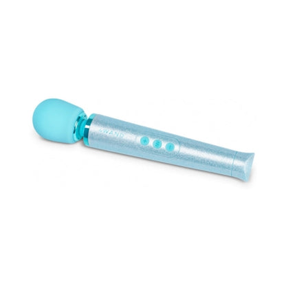 LE WAND - ALL THAT GLIMMERS PETITE RECHARGEABLE VIBRATING MASSAGER SPECIAL EDITION SET LIGHT BLUE