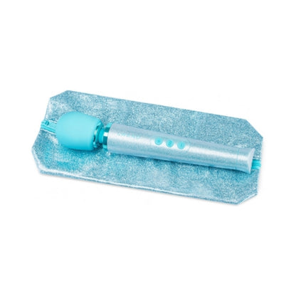 LE WAND - ALL THAT GLIMMERS PETITE RECHARGEABLE VIBRATING MASSAGER SPECIAL EDITION SET LIGHT BLUE