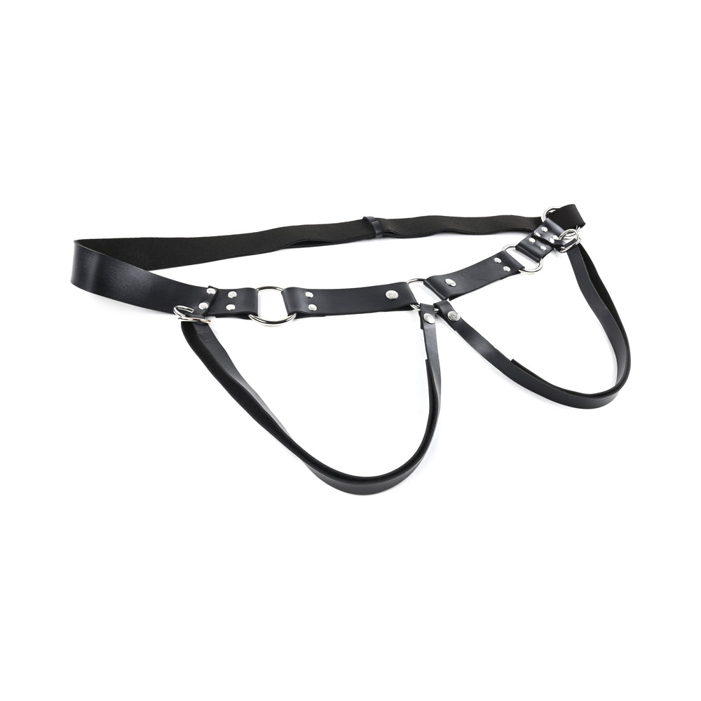 SPORTSHEETS MONTERO ADJUSTABLE STRAP-ON HARNESS BLACK