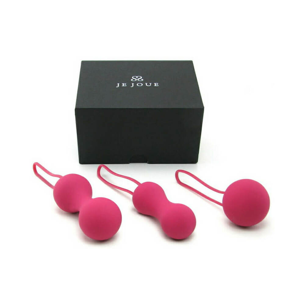 JE JOUE - AMI SILICONE KEGEL SET OF 3 FUCHSIA