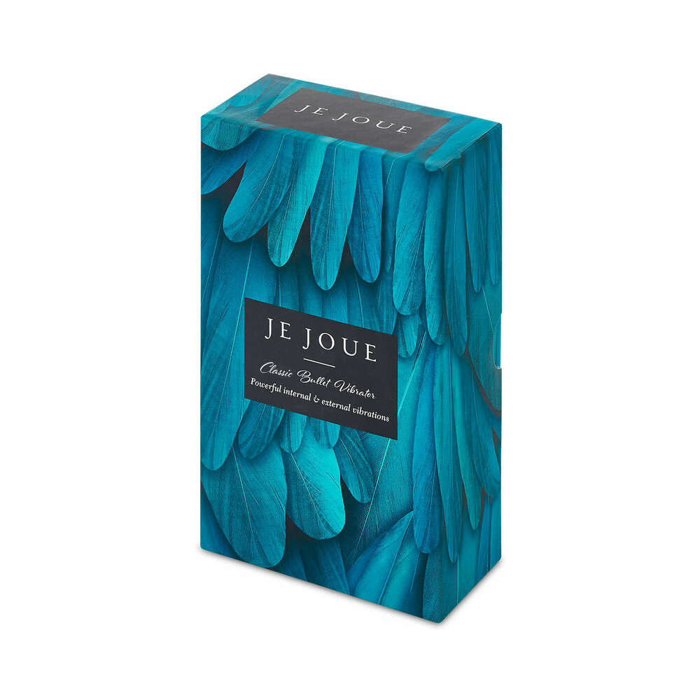 JE JOUE CLASSIC BULLET VIBRATOR RECHARGEABLE SILICONE WITH FINGER SLEEVE TEAL