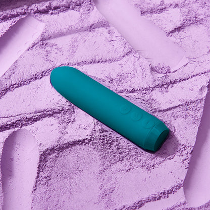 JE JOUE - CLASSIC BULLET VIBRATOR RECHARGEABLE SILICONE WITH FINGER SLEEVE TEAL