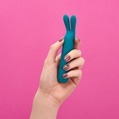 JE JOUE - RABBIT BULLET VIBRATOR RECHARGEABLE SILICONE TEAL