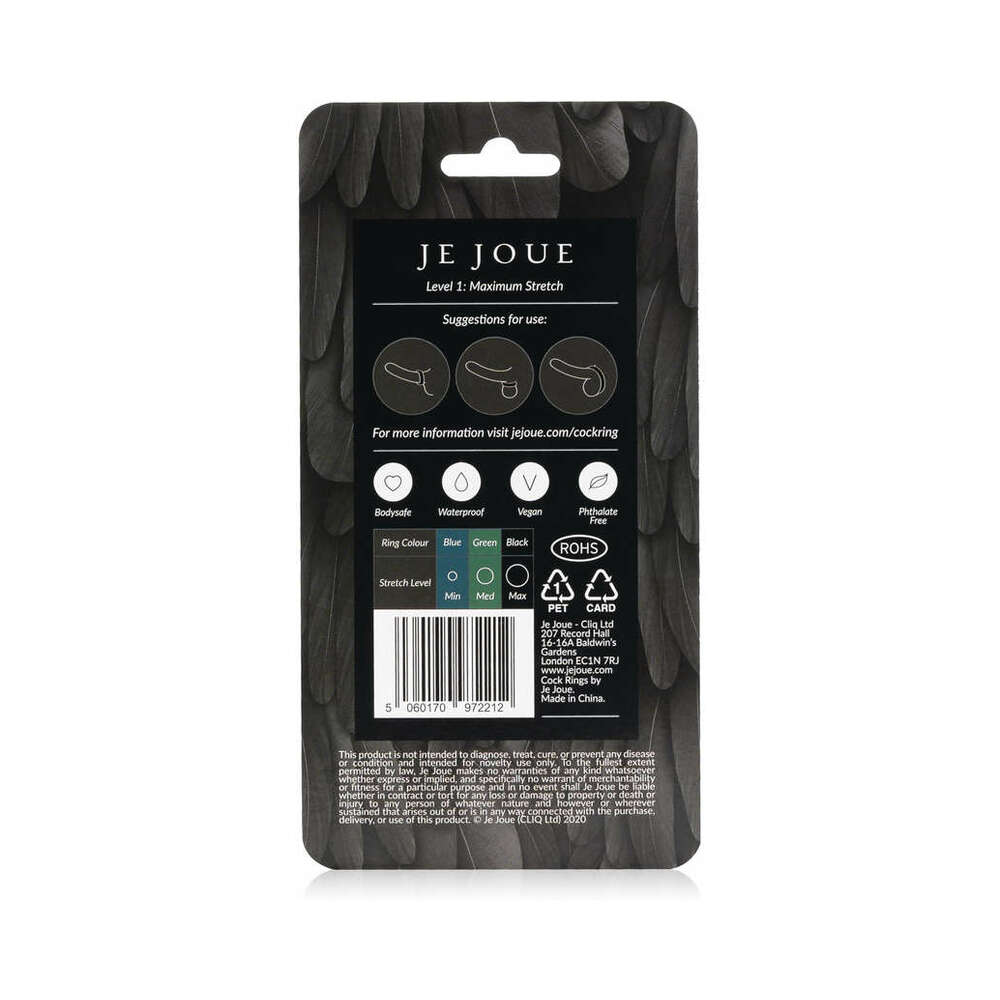 JE JOUE SILICONE RING MAXIMUM STRETCH BLACK