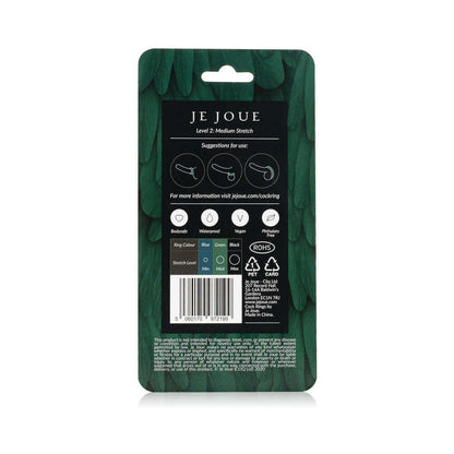 JE JOUE - SILICONE RING MEDIUM STRETCH GREEN