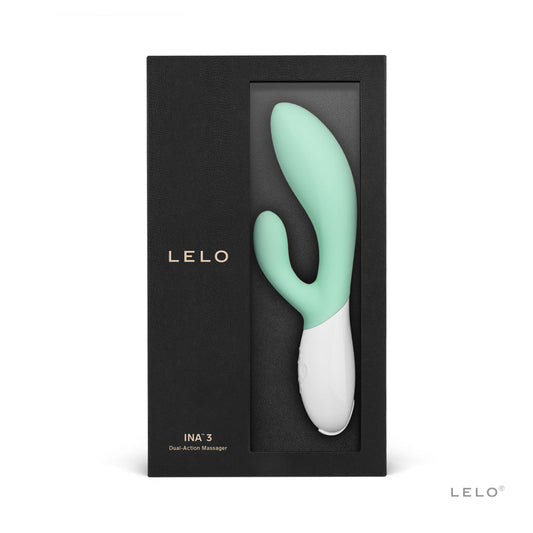 LELO INA 3 RECHARGEABLE DUAL STIMULATOR SEAWEED