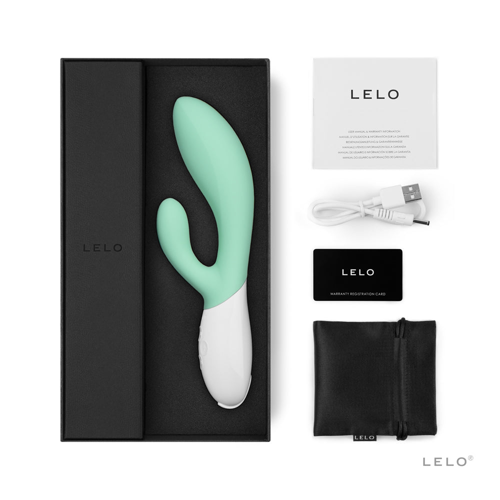 LELO - VIBRADOR CONEJO VERDE INA 3 DE LUJO ALGAS MARINAS