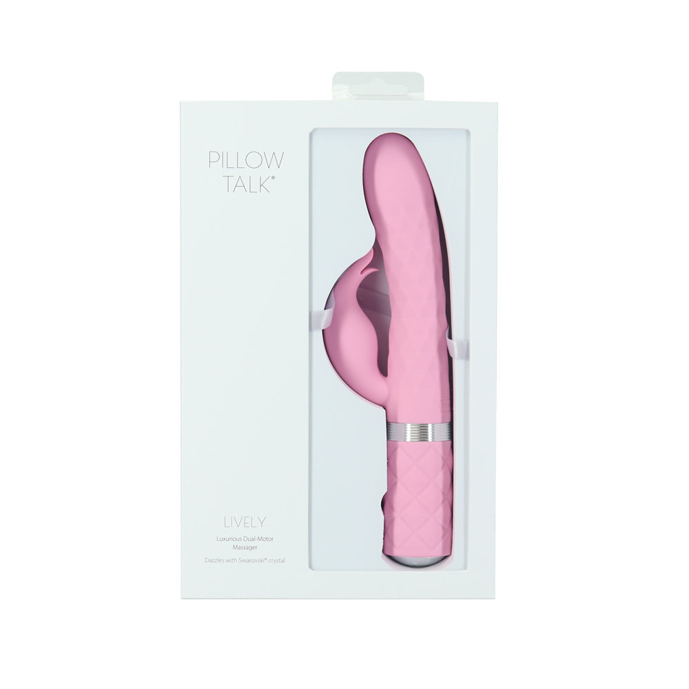 PILLOW TALK LIVELY DUAL STIMULATOR PINK