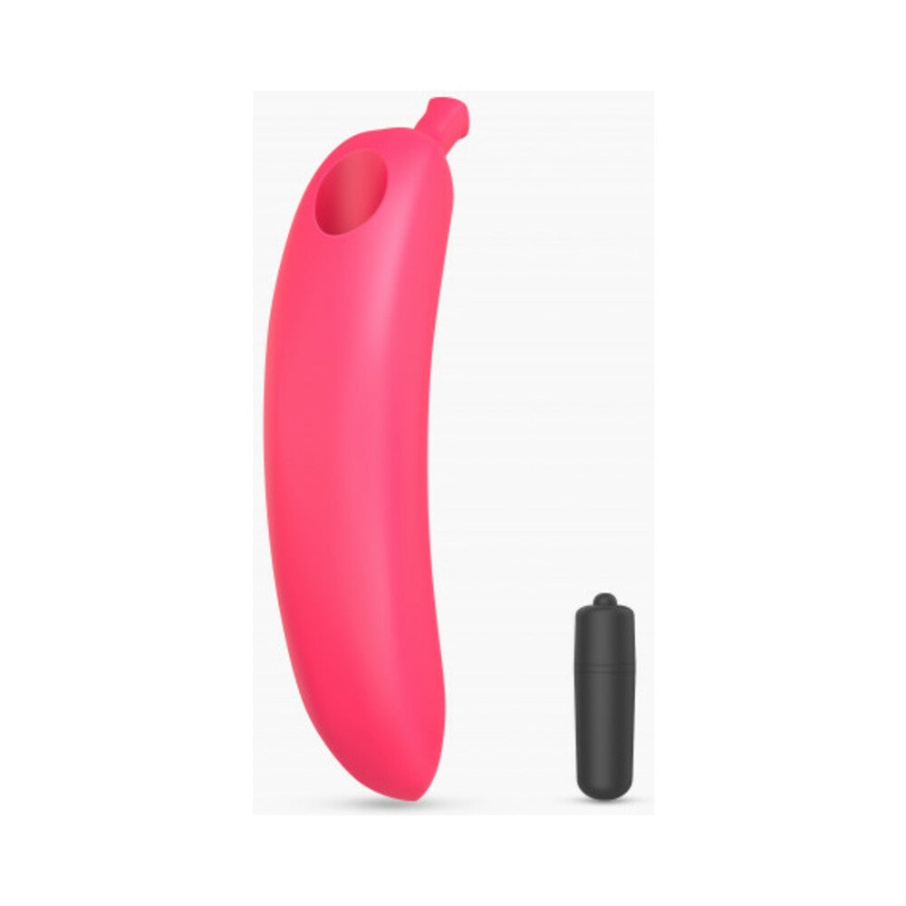 LOVE TO LOVE OH OUI SILICONE BANANA VIBRATOR PINK