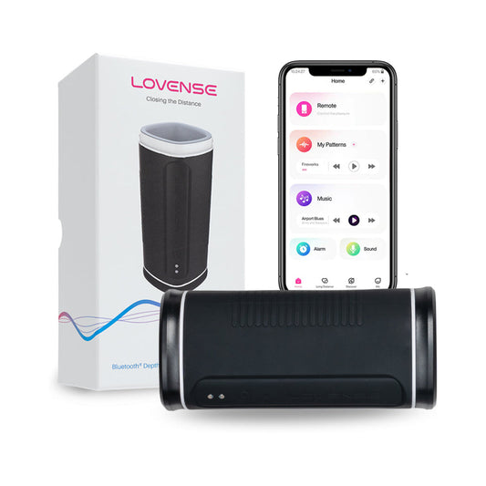 LOVENSE - CALOR BLUETOOTH DEPTH-CONTROLLED VIBRATING AND HEATING MASTURBATOR