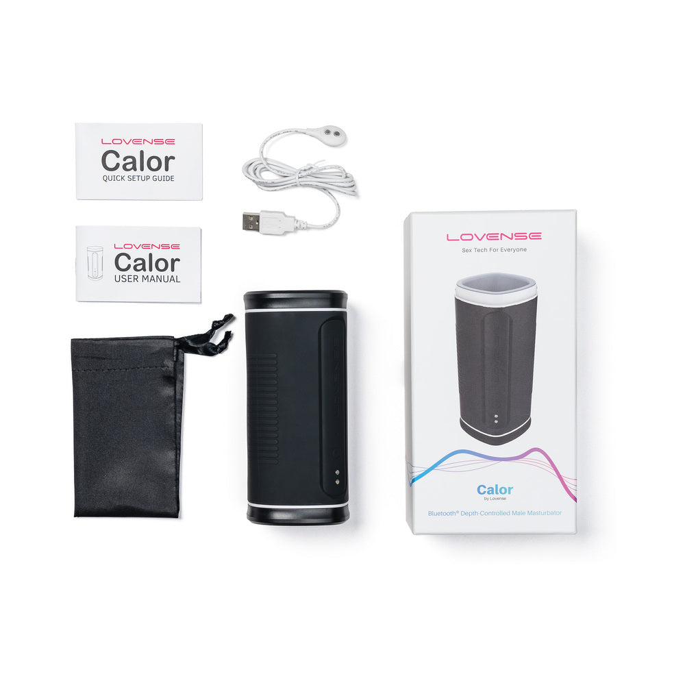 LOVENSE CALOR BLUETOOTH DEPTH-CONTROLLED VIBRATING AND HEATING MASTURBATOR
