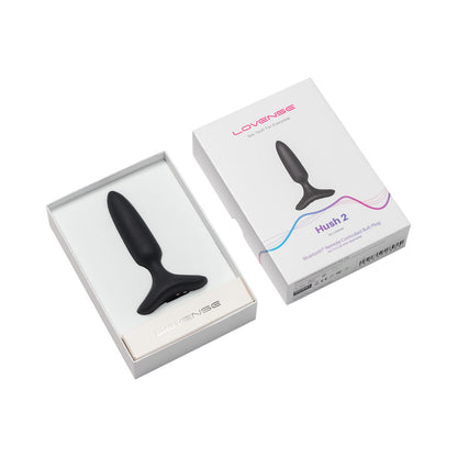 LOVENSE HUSH 2 BLUETOOTH REMOTE-CONTROLLED VIBRATING BUTT PLUG XS 1 IN.