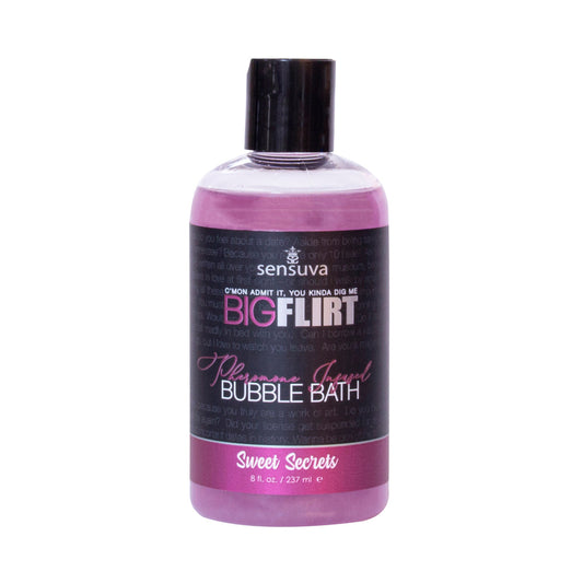 SENSUVA - BIG FLIRT PHEROMONE-INFUSED BUBBLE BATH SWEET SECRETS 8 OZ.