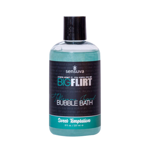 SENSUVA - BIG FLIRT PHEROMONE-INFUSED BUBBLE BATH SWEET TEMPTATION 8 OZ.