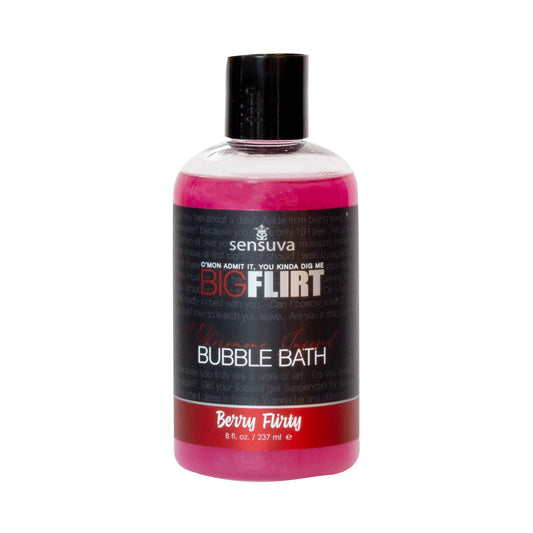 SENSUVA - BIG FLIRT PHEROMONE-INFUSED BUBBLE BATH BERRY FLIRTY 8 OZ.