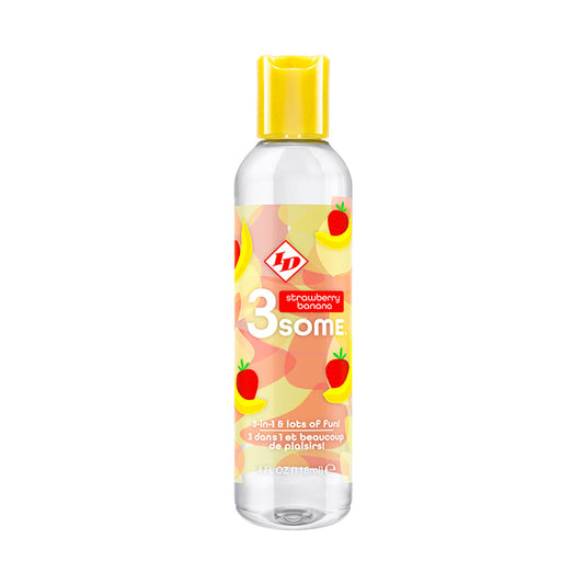 ID LUBRICANTS - ID 3SOME STRAWBERRY BANANA WATER-BASED LUBE