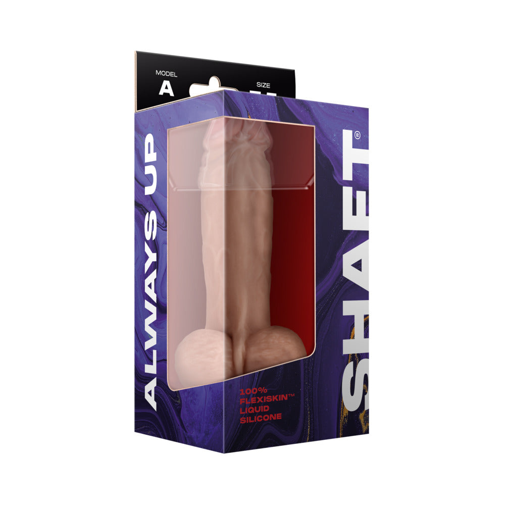 SHAFT - MODEL A: 7.5 IN. DUAL DENSITY SILICONE DILDO WITH BALLS PINE