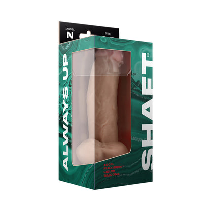 SHAFT - MODEL N: 8.5 IN. DUAL DENSITY SILICONE DILDO WITH BALLS PINE
