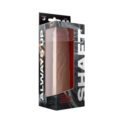SHAFT MODEL J: 8.5 IN. DUAL DENSITY SILICONE DILDO PINE