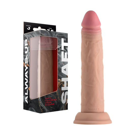 SHAFT MODEL J: 7.5 IN. DUAL DENSITY SILICONE DILDO PINE