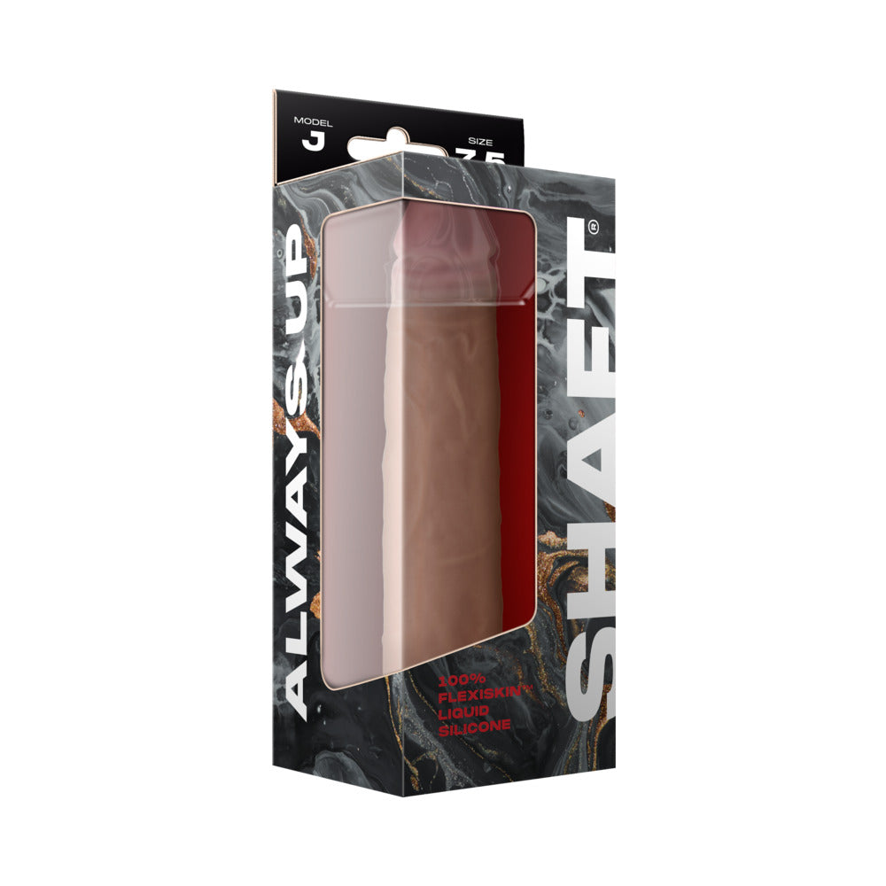 SHAFT - MODEL J: 7.5 IN. DUAL DENSITY SILICONE DILDO PINE