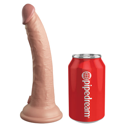 KING COCK - ELITE REALISTIC SILICONE DILDO 17.8 CM CARAMEL