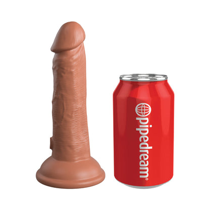 KING COCK - ELITE REALISTIC SILICONE DILDO 17.8 CM CARAMEL