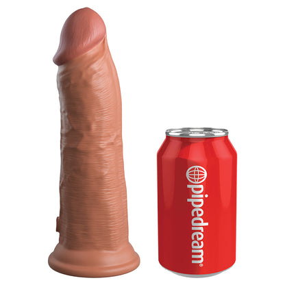 PIPEDREAM - KING COCK ELITE 8 IN. DUAL DENSITY SILICONE COCK REALISTIC DILDO WITH SUCTION CUP BEIGE