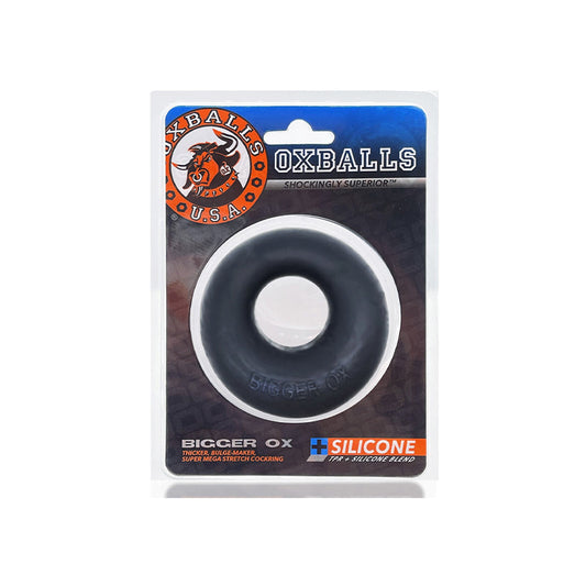 OXBALLS - BIGGER OX THICK COCKRING SILICONE TPR BLACK ICE