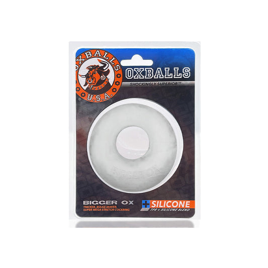 OXBALLS - BIGGER OX THICK COCKRING SILICONE TPR CLEAR ICE