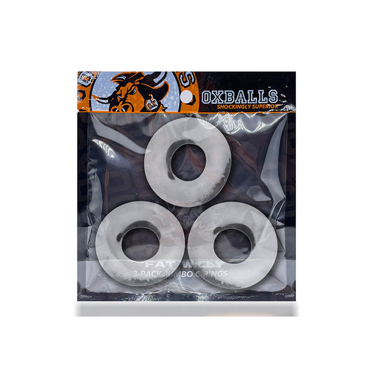 OXBALLS FAT WILLY 3-PACK JUMBO COCKRINGS FLEXTPR CLEAR