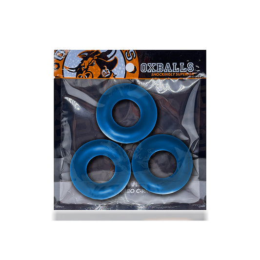 OXBALLS - FAT WILLY 3-PACK JUMBO COCKRINGS FLEXTPR SPACE BLUE