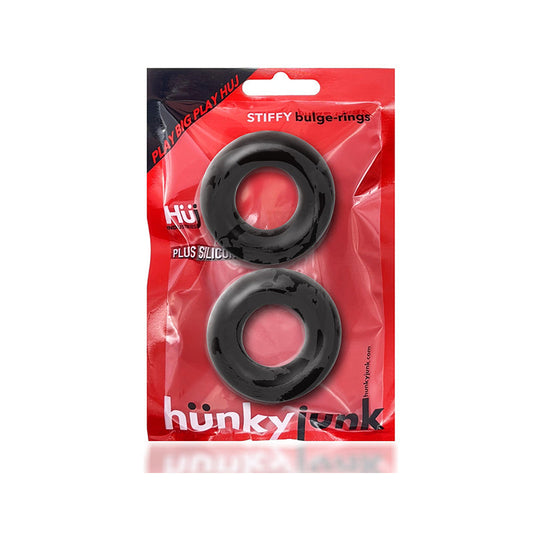OXBALLS - STIFFY 2-PACK BULGE COCKRINGS SILICONE TPR TAR ICE