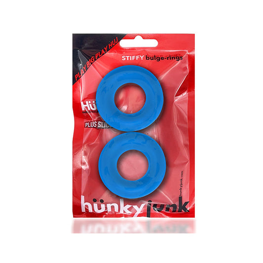 OXBALLS - STIFFY 2-PACK BULGE COCKRINGS SILICONE TPR TEAL ICE