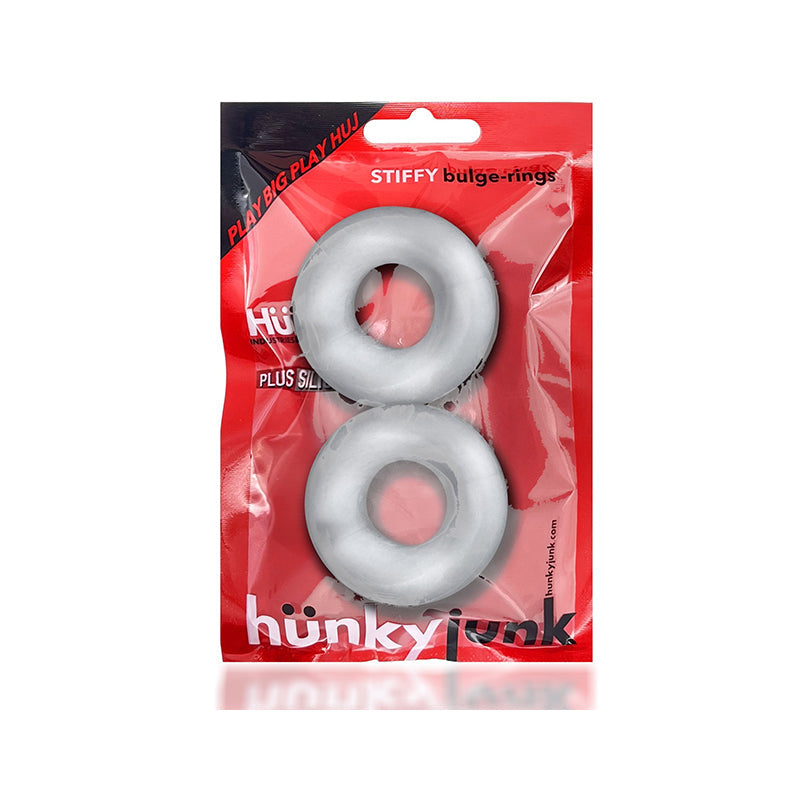 OXBALLS - STIFFY 2-PACK BULGE COCKRINGS SILICONE TPR CLEAR ICE