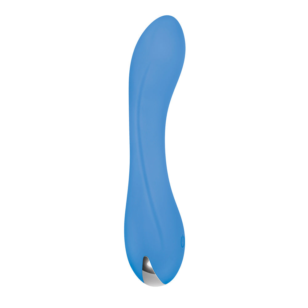 EVOLVED BLUE CRUSH RECHARGEABLE SILICONE G-SPOT VIBRATOR BLUE