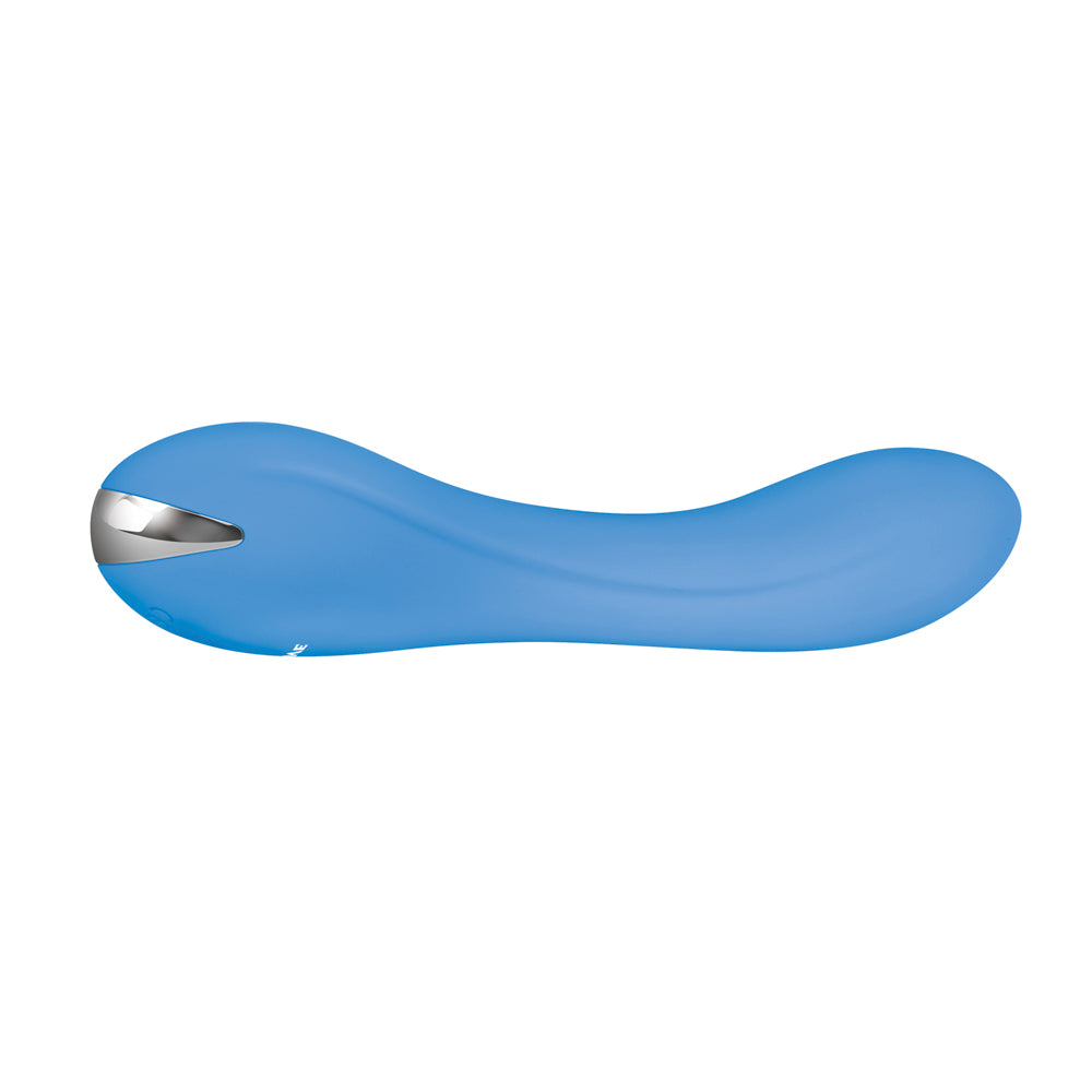 EVOLVED BLUE CRUSH RECHARGEABLE SILICONE G-SPOT VIBRATOR BLUE